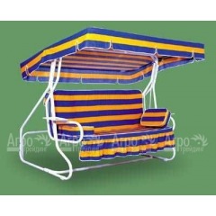 Трехместные садовые качели "ЛЮКС-М" с раскладывающейся спинкой в Екатеринбурге