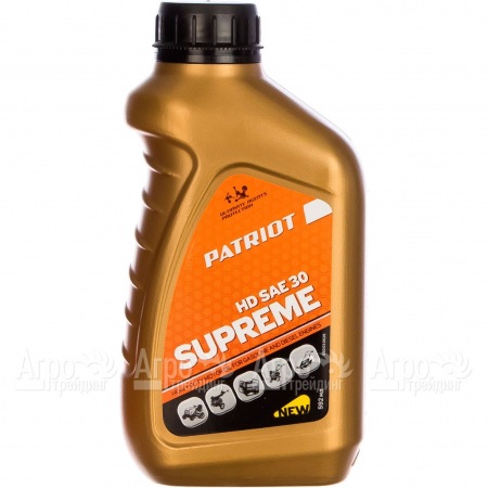 Масло Patriot Supreme HD SAE 30 592 мл для 4-х тактных двигателей в Екатеринбурге