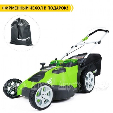Газонокосилка аккумуляторная GreenWorks G-Max G40LM49DB 40V 49 см Twin Force (без батареи и зарядного устройства) в Екатеринбурге