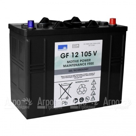 Необслуживаемый тяговый гелевый аккумулятор 12B 105 Ач GF12105V для подметальных машин Lavor в Екатеринбурге