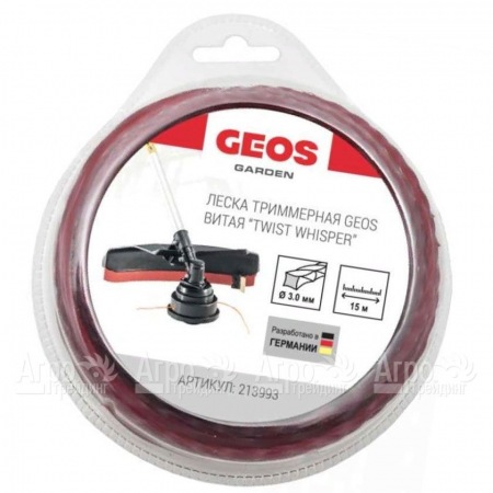Леска триммерная витая GEOS by Al-Ko Twist Whisper 3.0 мм, 15 м в блистере в Екатеринбурге