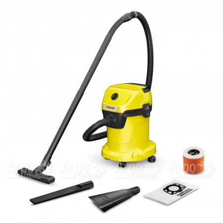 Хозяйственный пылесос Karcher WD 3 V-17/4/35 + Nozzles в Екатеринбурге