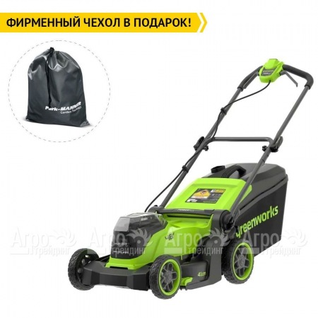 Газонокосилка аккумуляторная GreenWorks GD24X2LM411 2х4 Ач  в Екатеринбурге
