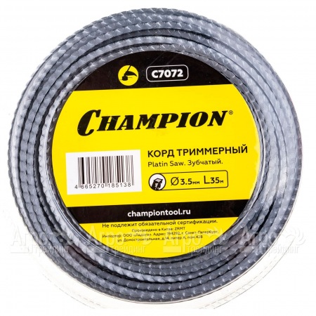 Корд триммерный Champion Platin Saw 3.5мм, 35м (зубчатый)+нож  в Екатеринбурге