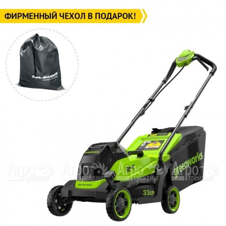 Газонокосилка аккумуляторная GreenWorks GD24LM331 2 Ач в Екатеринбурге