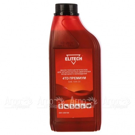Масло моторное полусинтетическое Elitech 2001.000100 SAE 10W-30 1 л для 4-х тактных двигателей в Екатеринбурге