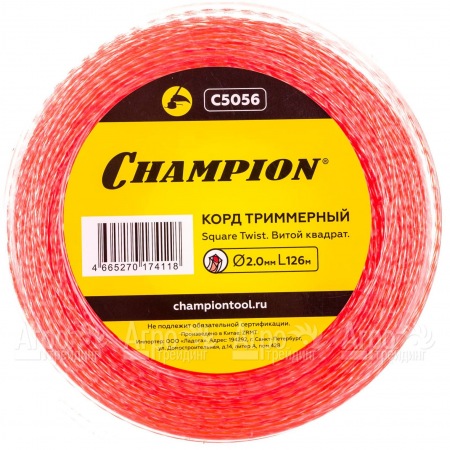 Корд триммерный Champion Square Twist Duo 2.0мм, 126м (витой квадрат)+нож  в Екатеринбурге