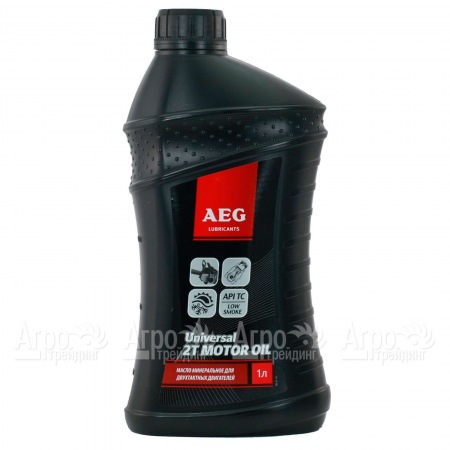 Масло минеральное Universal AEG 2T Motor Oil API TC 1 л для 2-х тактных двигателей в Екатеринбурге