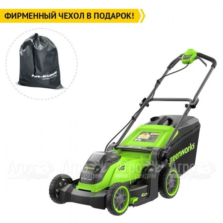 Газонокосилка аккумуляторная GreenWorks GD40LM411 (без аккумулятора и зарядного устройства) в Екатеринбурге