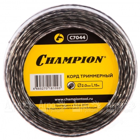 Корд триммерный Champion Tri-twist 2.0мм, 15м (витой треугольник)  в Екатеринбурге