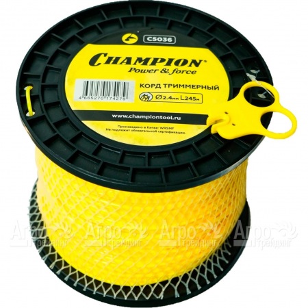 Корд триммерный Champion Star 2.4 мм х245 м (звезда) + нож  в Екатеринбурге