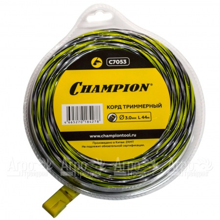 Корд триммерный Champion Tornado 3.0мм, 44м (витой квадрат)  в Екатеринбурге