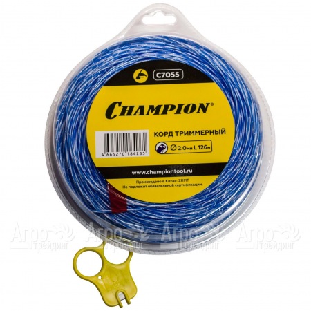 Корд триммерный Champion Sky-cutter 2.0мм, 126м (витой квадрат)+нож  в Екатеринбурге