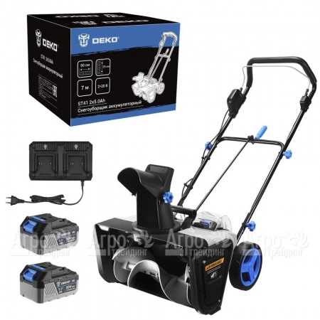 Снегоуборщик аккумуляторный DEKO ST41 2х5 Ач в Екатеринбурге